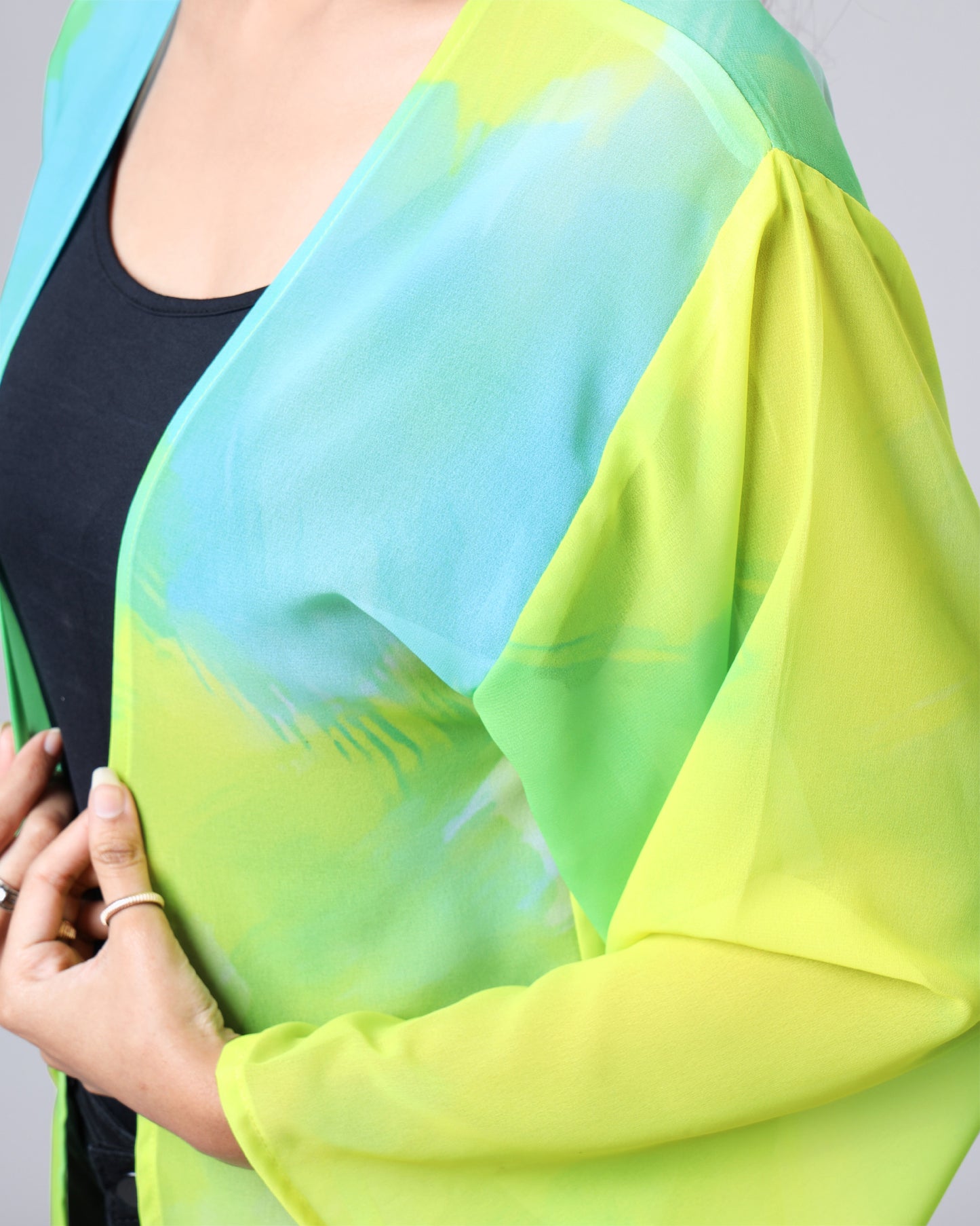 Toxic Glow Shrug - Street Edge, Breezy Feel 💚⚡