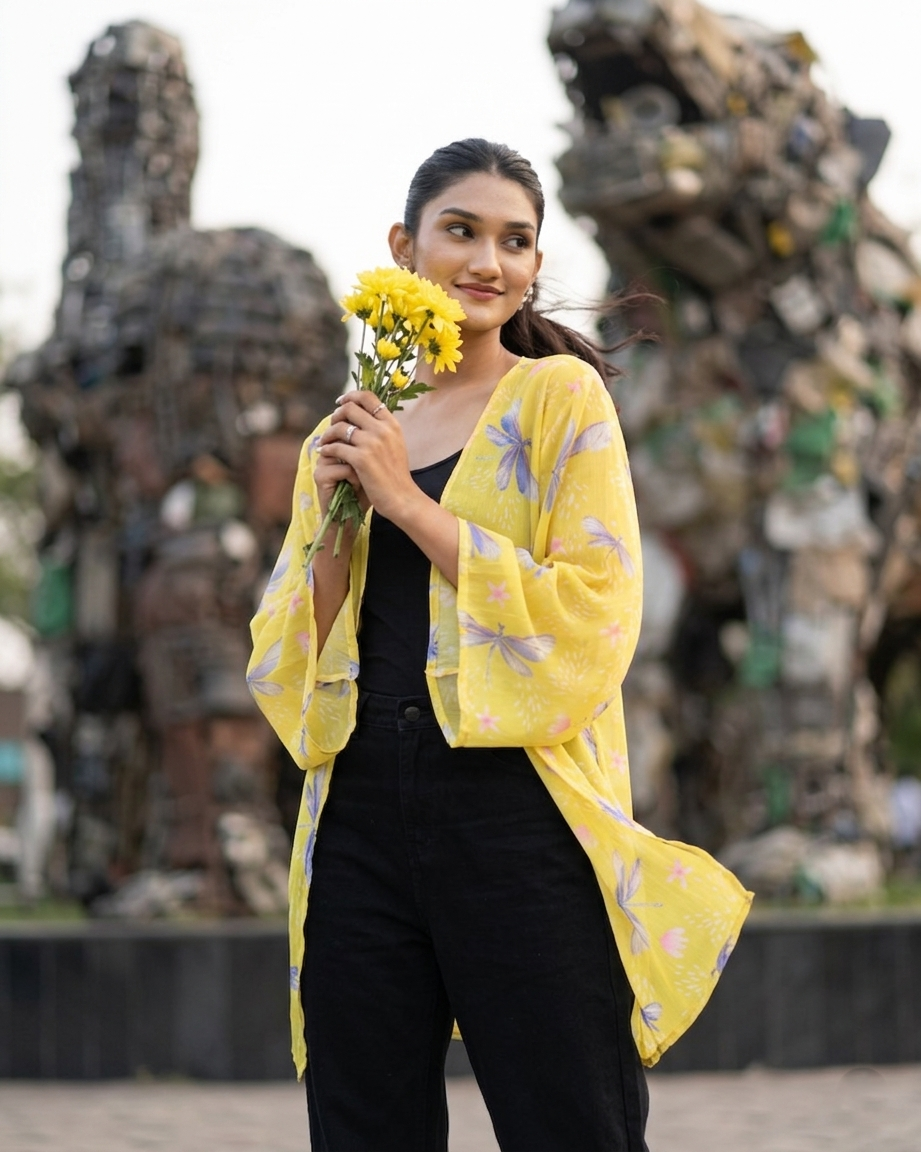 Golden Wing Shrug - Airy Fit, Nature Pop 🌼🦋