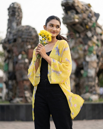 Golden Wing Shrug - Airy Fit, Nature Pop 🌼🦋