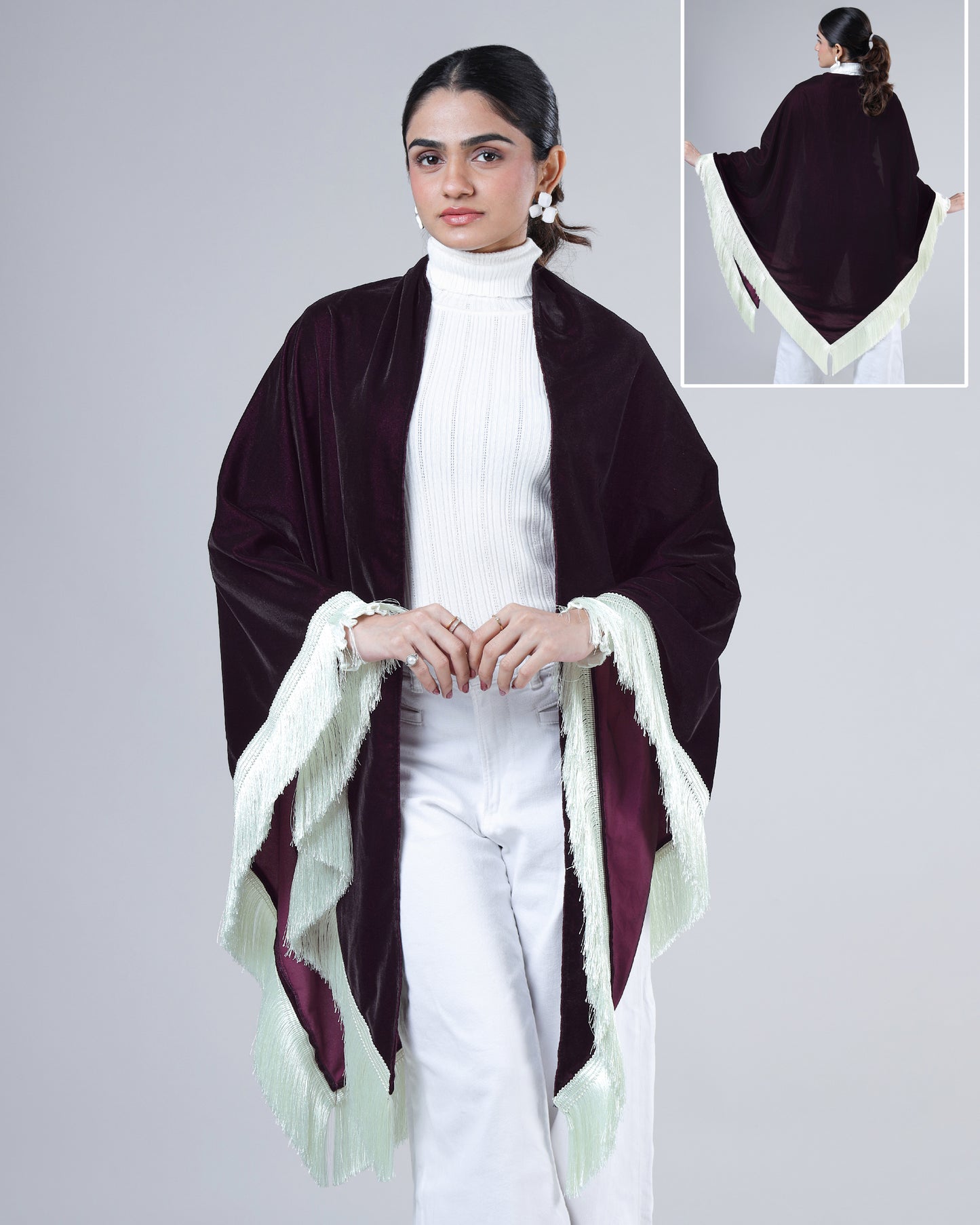 Gen-Z Viral Fringe Layer Shawl - Insta Style Booster 2025