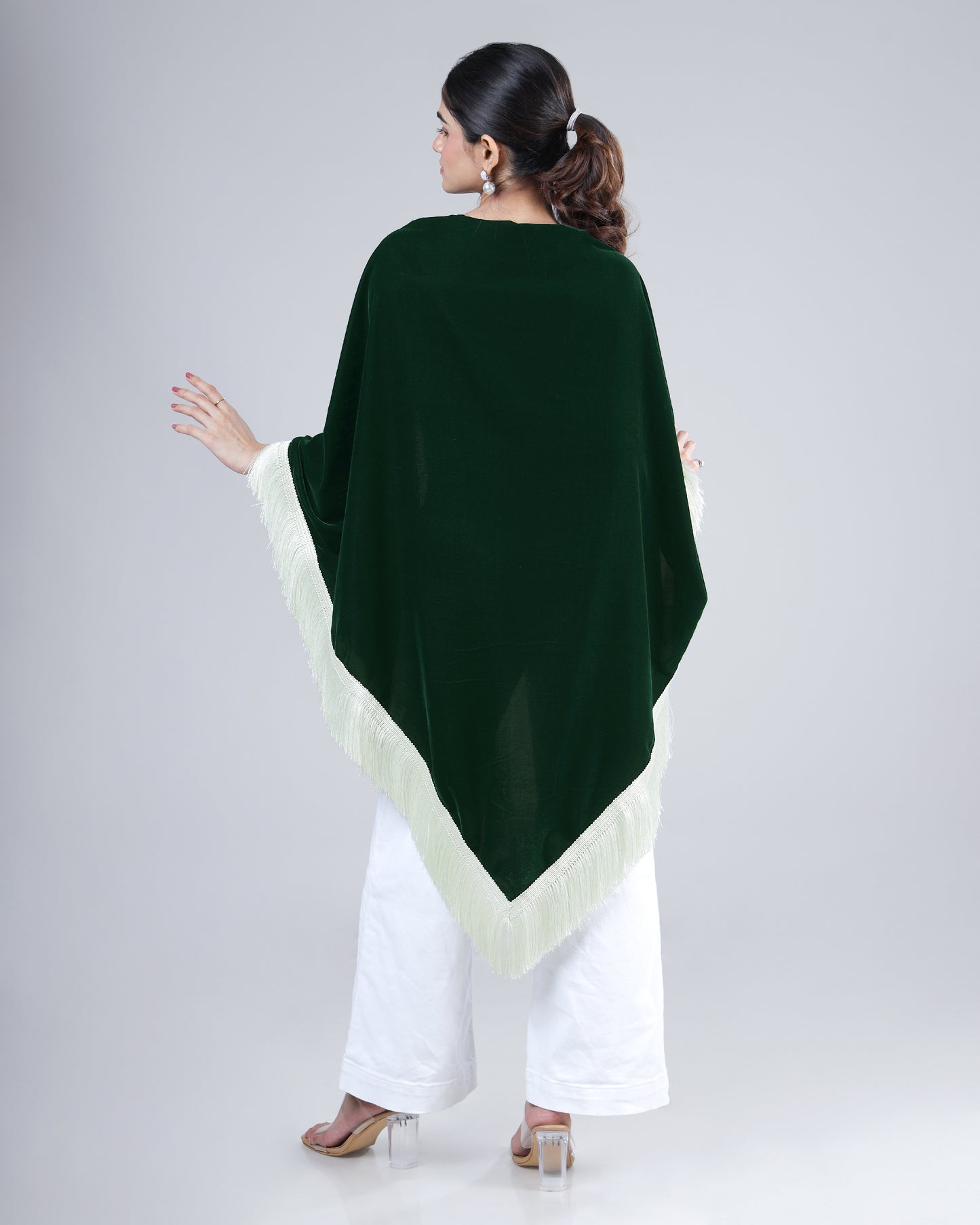 Celebrate In Style - Velvet Fringe Shawl for a Unique NYE Look