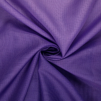 Deep Violet Purple Ombre Digital Print Kota Doria Fabric