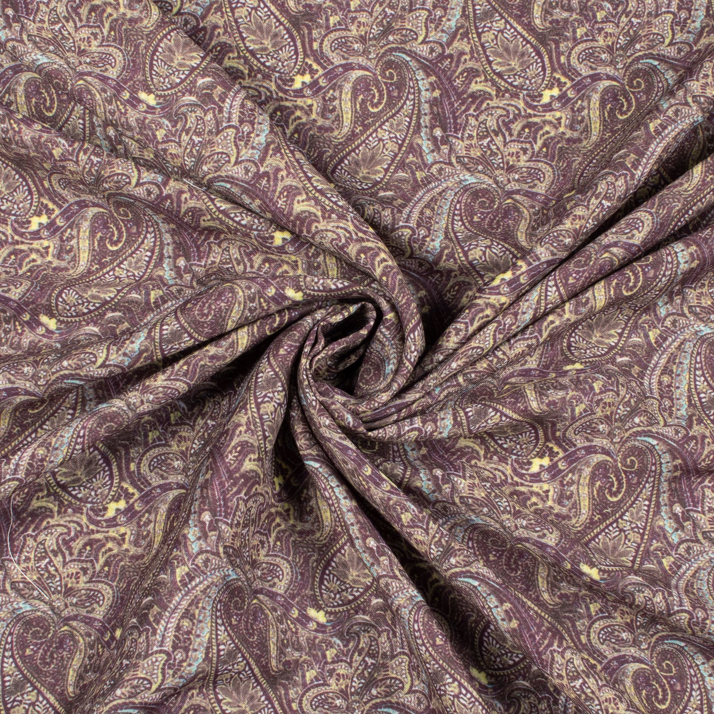 Paisley Paradise: Soft Digital Print Poly Muslin Fabric (Width 58 Inches)