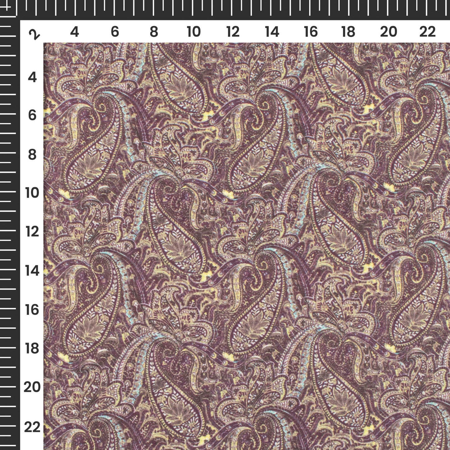 Paisley Paradise: Soft Digital Print Poly Muslin Fabric (Width 58 Inches)