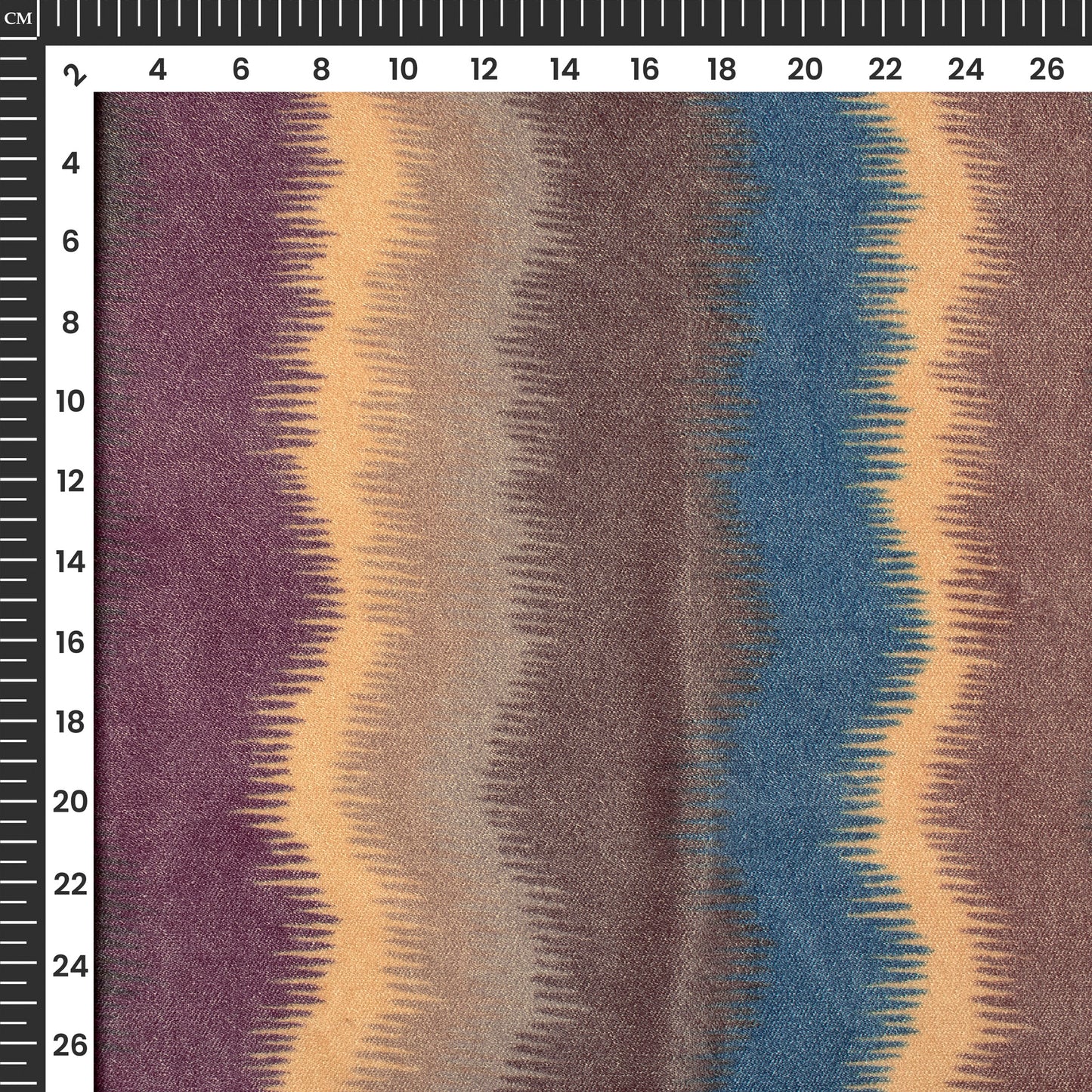 Ikkat Inspired Digital Print Premium Velvet Fabric