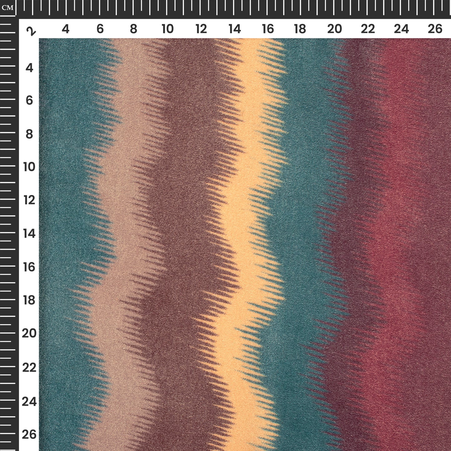 Ikkat Inspired Digital Print Premium Velvet Fabric