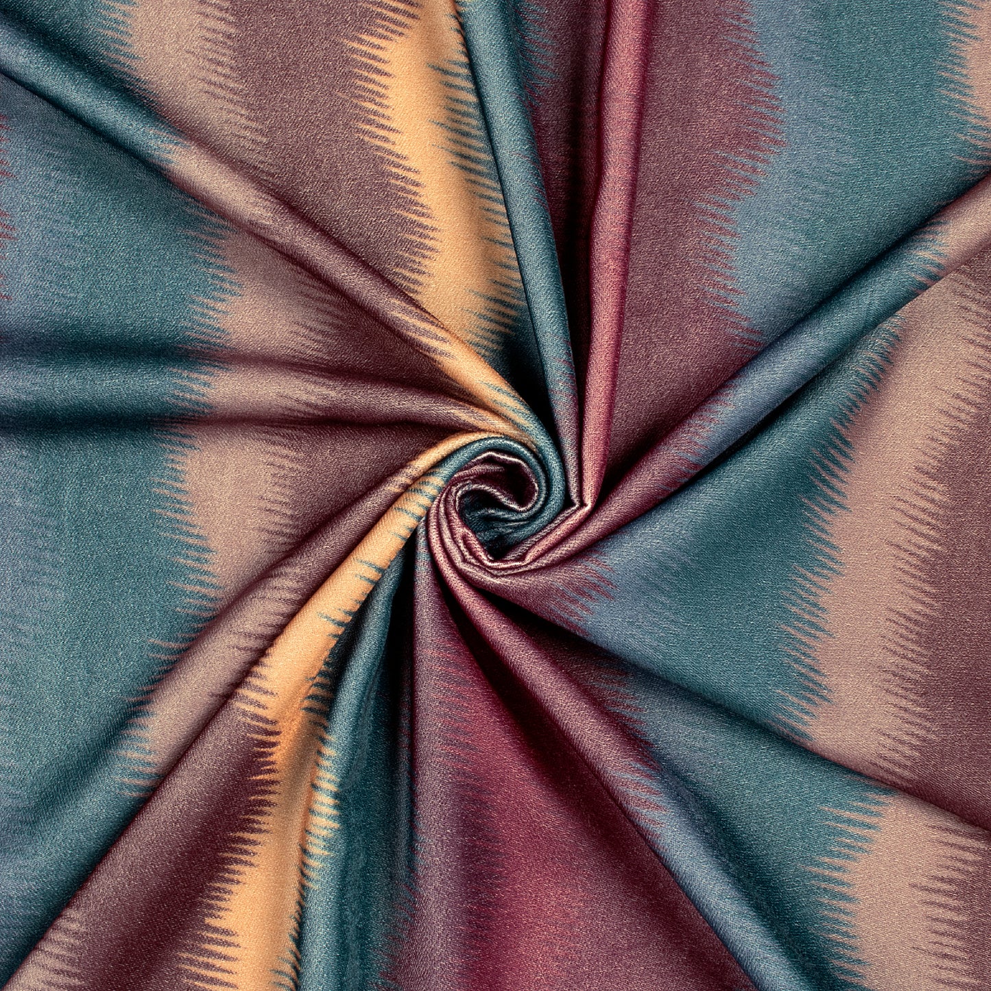 Ikkat Inspired Digital Print Premium Velvet Fabric