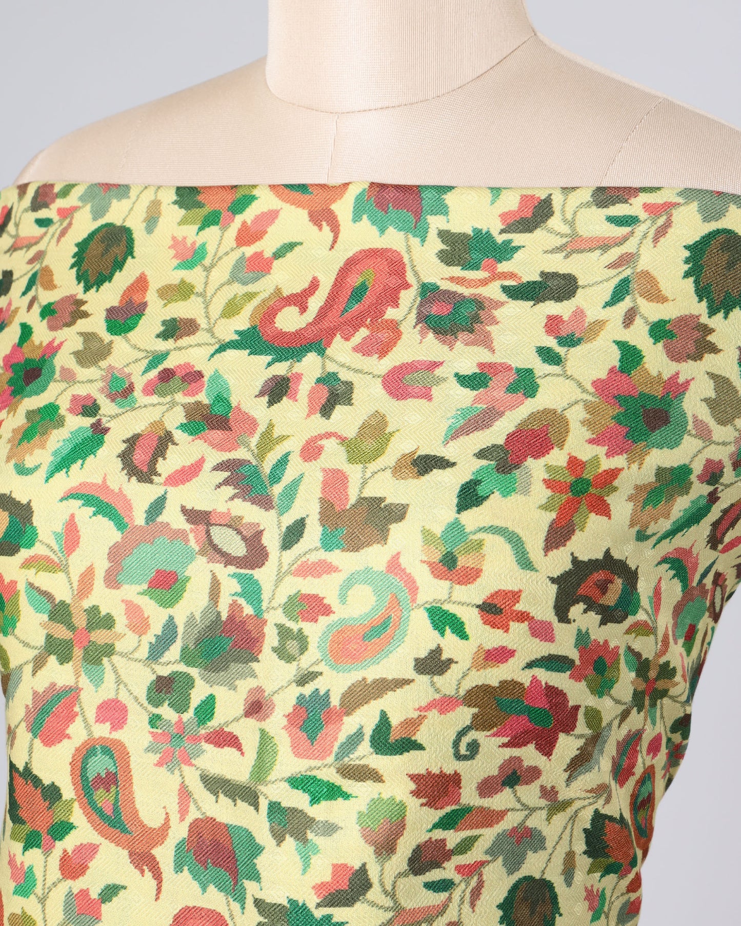 Exclusive 2 Piece Pashmina Unstiched Suit Set Feturing Kurta Dupatta