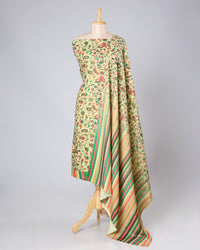 Exclusive 2 Piece Pashmina Unstiched Suit Set Feturing Kurta Dupatta