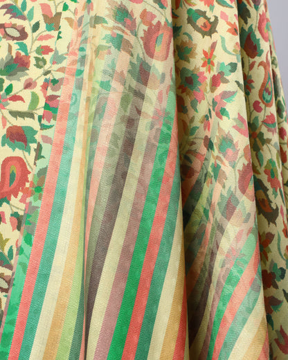 Exclusive 2 Piece Pashmina Unstiched Suit Set Feturing Kurta Dupatta