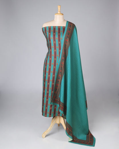 Exclusive 2 Piece Pashmina Unstiched Suit Set Feturing Kurta Dupatta