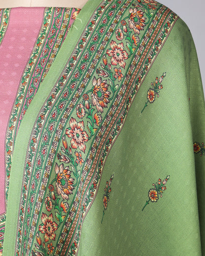 Exclusive 2 Piece Pashmina Unstiched Suit Set Feturing Kurta Dupatta