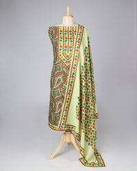 Exclusive 2 Piece Pashmina Unstiched Suit Set Feturing Kurta Dupatta