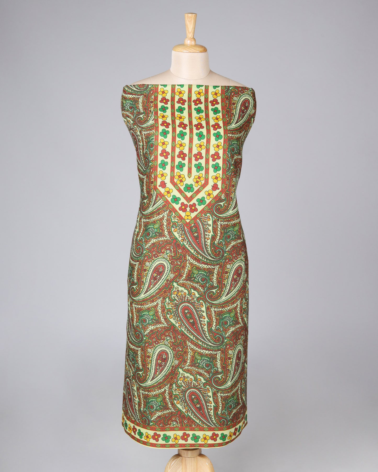 Exclusive 2 Piece Pashmina Unstiched Suit Set Feturing Kurta Dupatta