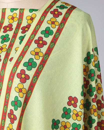 Exclusive 2 Piece Pashmina Unstiched Suit Set Feturing Kurta Dupatta