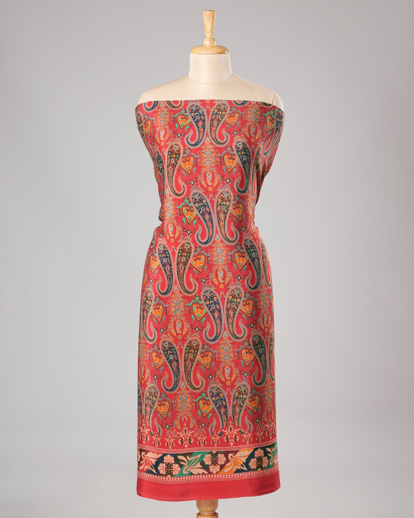 Exclusive 2 Piece Viscose Natural Crepe  Unstiched Suit Set Feturing Kurta Dupatta