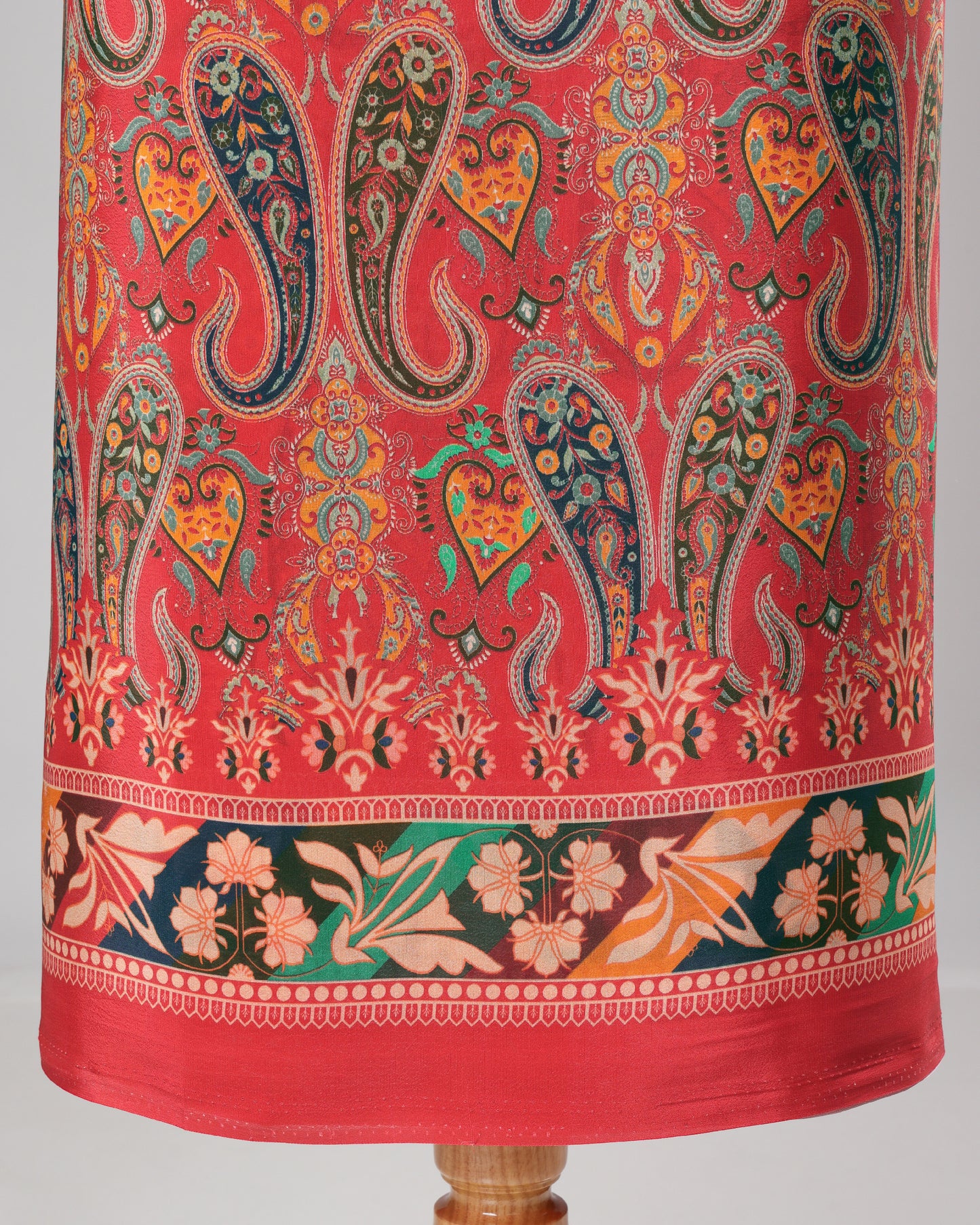 Exclusive 2 Piece Viscose Natural Crepe  Unstiched Suit Set Feturing Kurta Dupatta