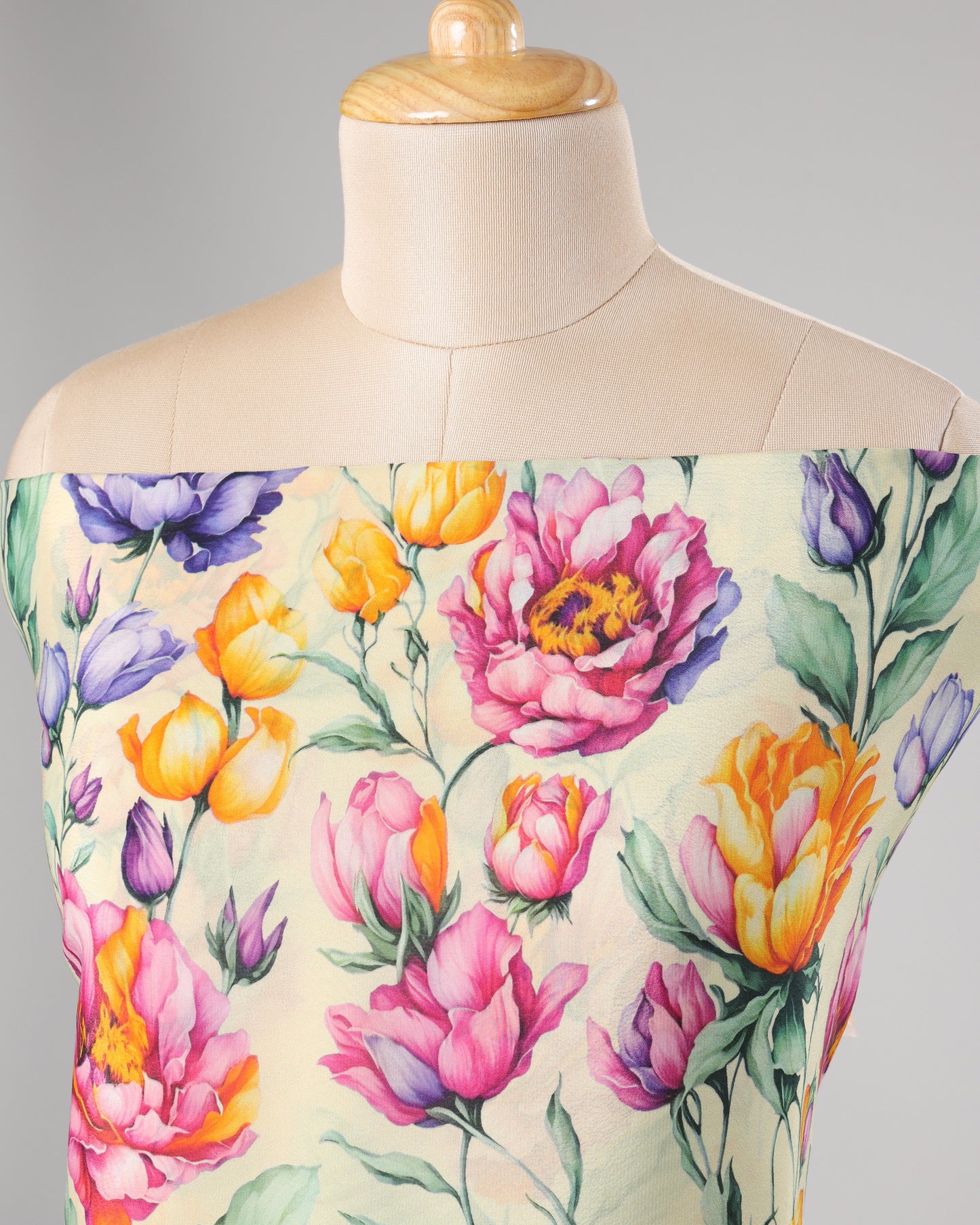 Exclusive 2 Piece Viscose Natural Crepe  Unstiched Suit Set Feturing Kurta Dupatta