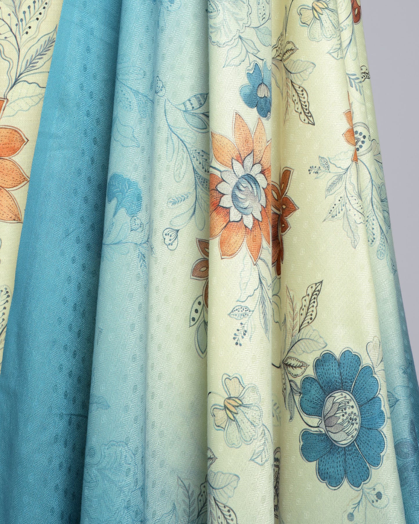 Exclusive 2 Piece Pashmina Unstiched Suit Set Feturing Kurta Dupatta