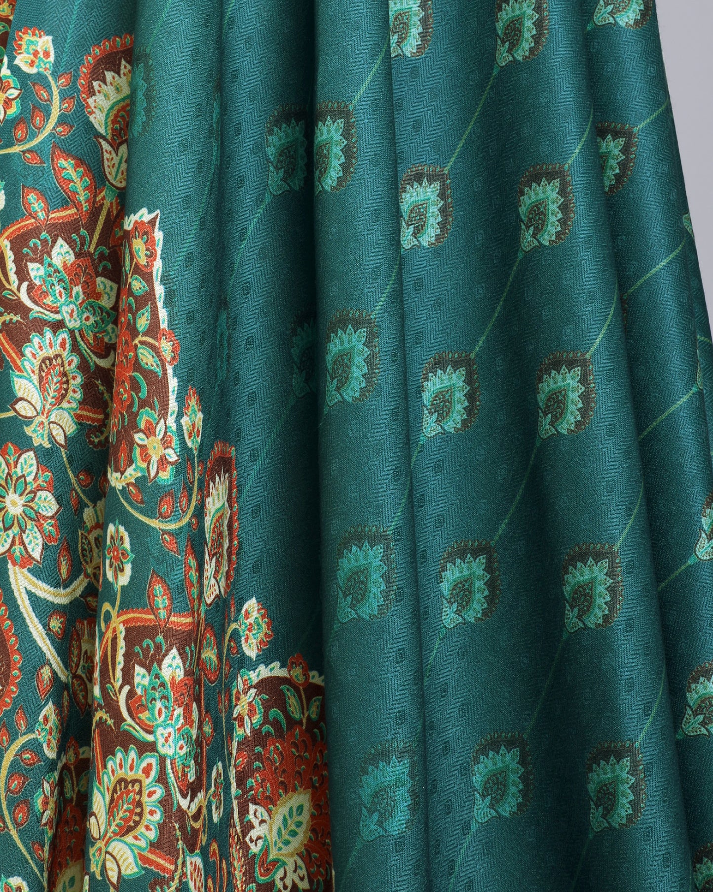 Exclusive 2 Piece Pashmina Unstiched Suit Set Feturing Kurta Dupatta