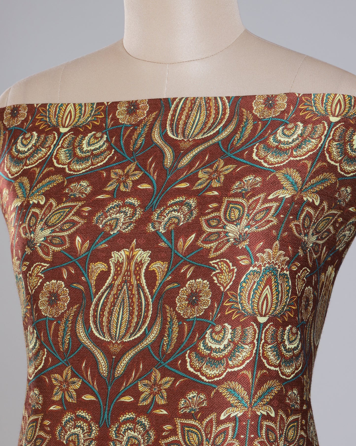 Exclusive 2 Piece Pashmina Unstiched Suit Set Feturing Kurta Dupatta