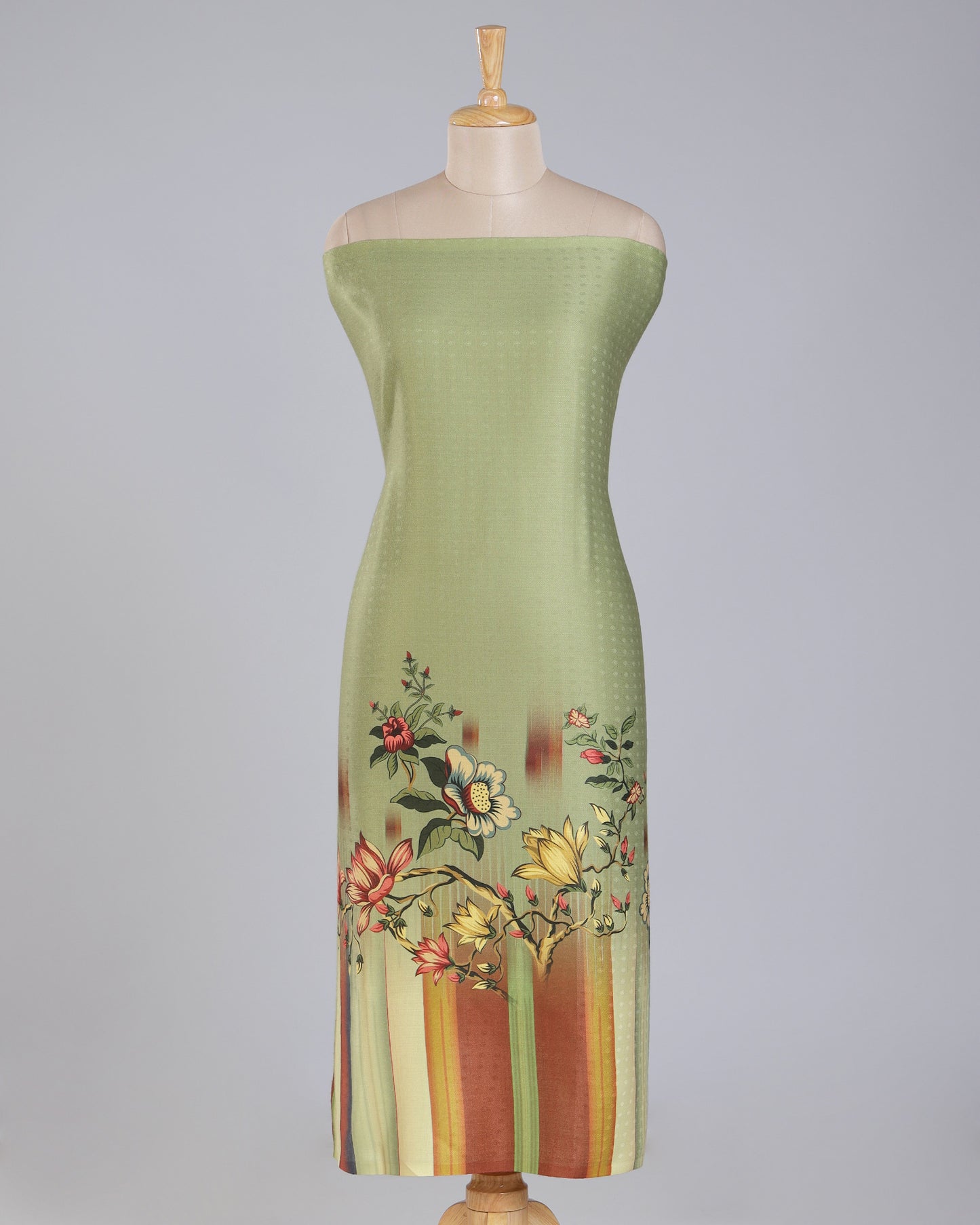 Exclusive 2 Piece Pashmina Unstiched Suit Set Feturing Kurta Dupatta