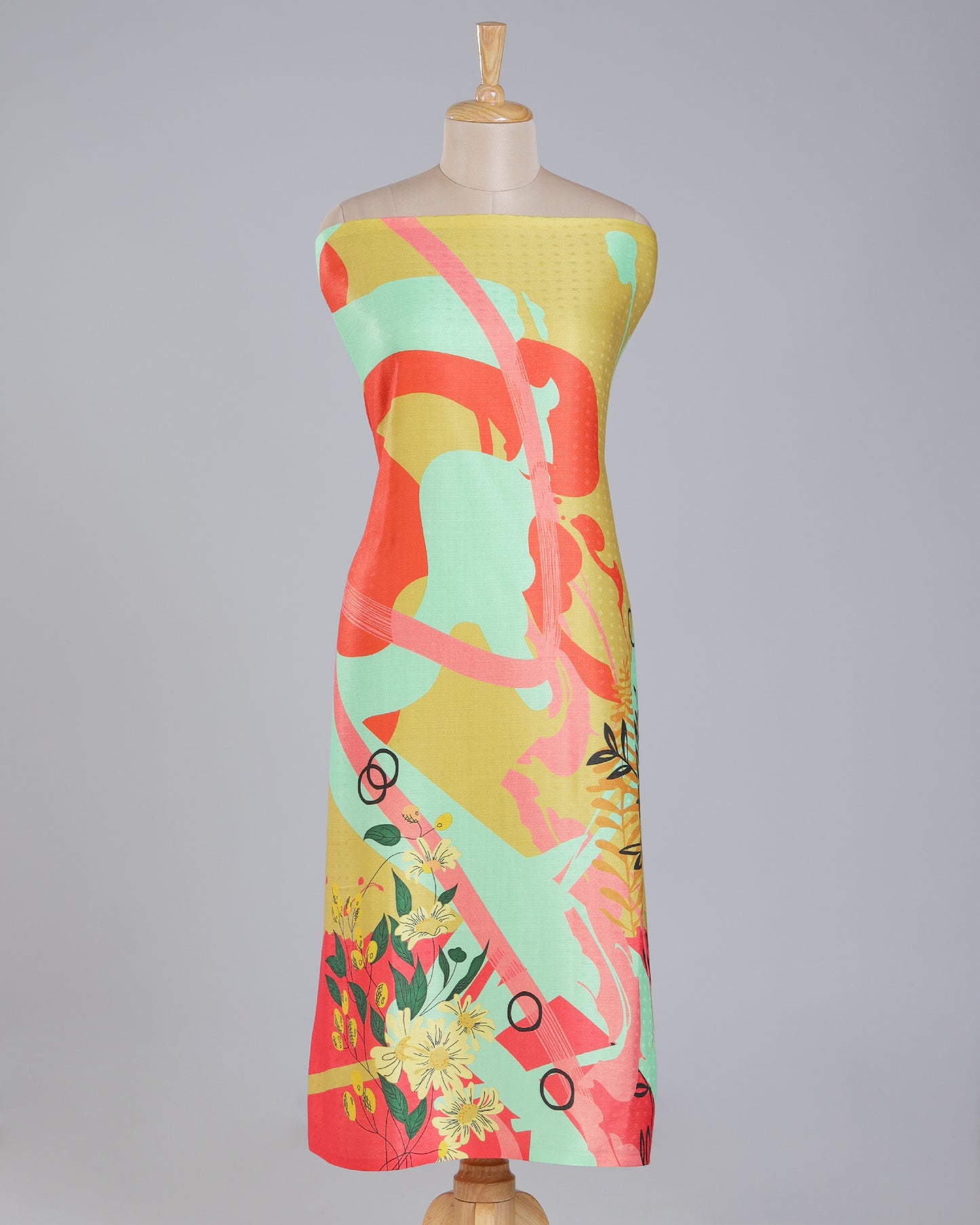 Exclusive 2 Piece Pashmina Unstiched Suit Set Feturing Kurta Dupatta