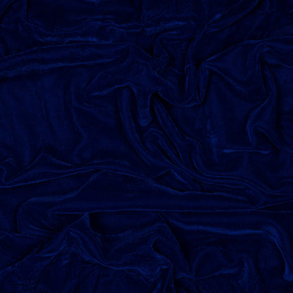 Royal Blue Plain Export Quality Micro Velvet Fabric