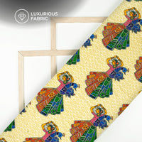 Mellow Yellow Madhuvanii Digital Print Premium Velvet Fabric