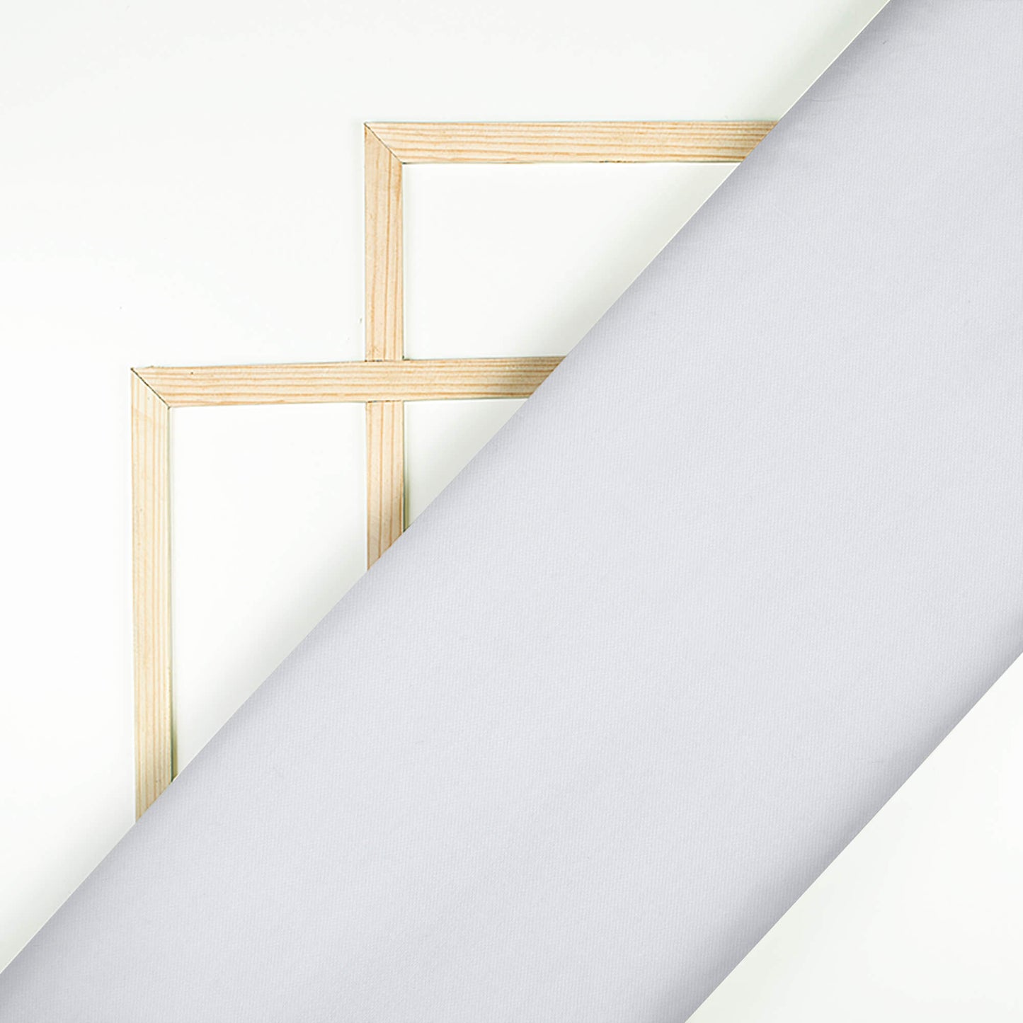 White Plain Poly Poplin Premium Shirting Fabric (Width 58 Inches)