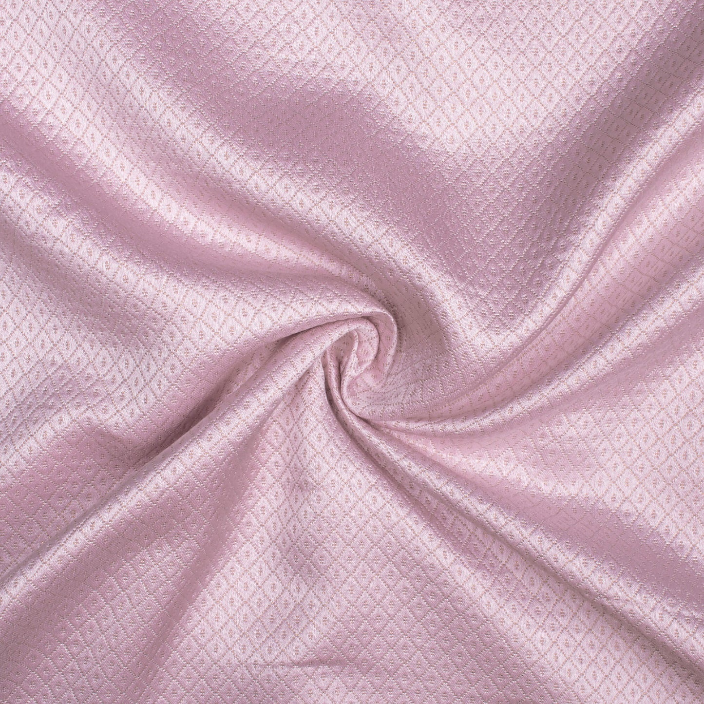 Lace Pink Checks Pattern Plain Zari Jacquard Fabric (Width 58 Inches)