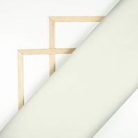 Off White Plain Cotton Exclusive Shirting Fabric (Width 36 Inches)