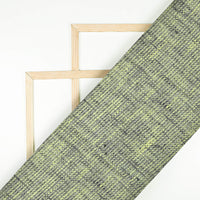 Grey And Yellow Plain Woven Dual Tone Matty Exclusive Shirting Fabric (Width 58 Inches)