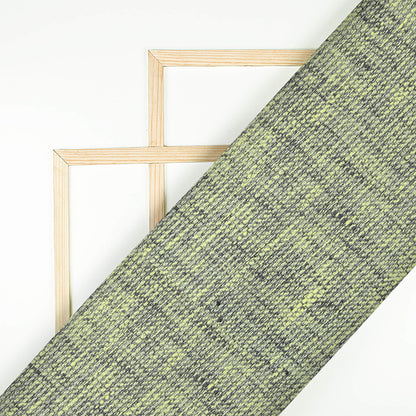 Grey And Yellow Plain Woven Dual Tone Matty Exclusive Shirting Fabric (Width 58 Inches)