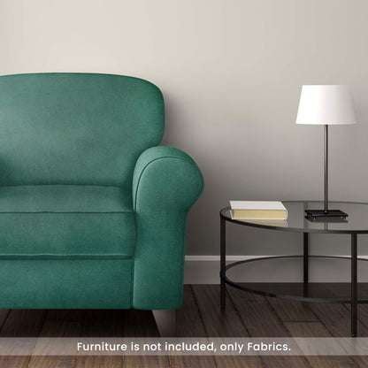 Teal Green Self Textured Exclusive Sofa Fabric (Width 54 Inches)