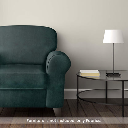 Chathams Blue Self Textured Exclusive Sofa Fabric (Width 54 Inches)