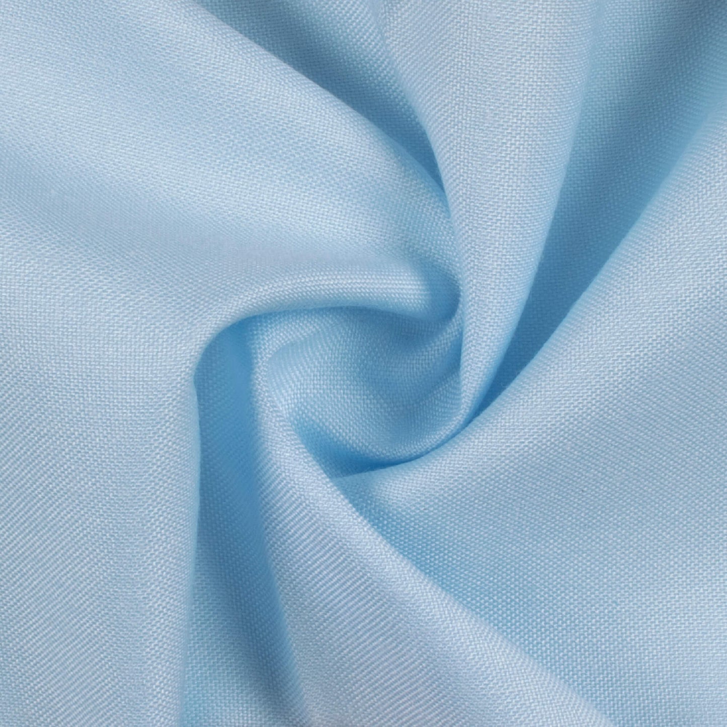 Jordy Blue Plain Poly Poplin Premium Shirting Fabric (Width 58 Inches)