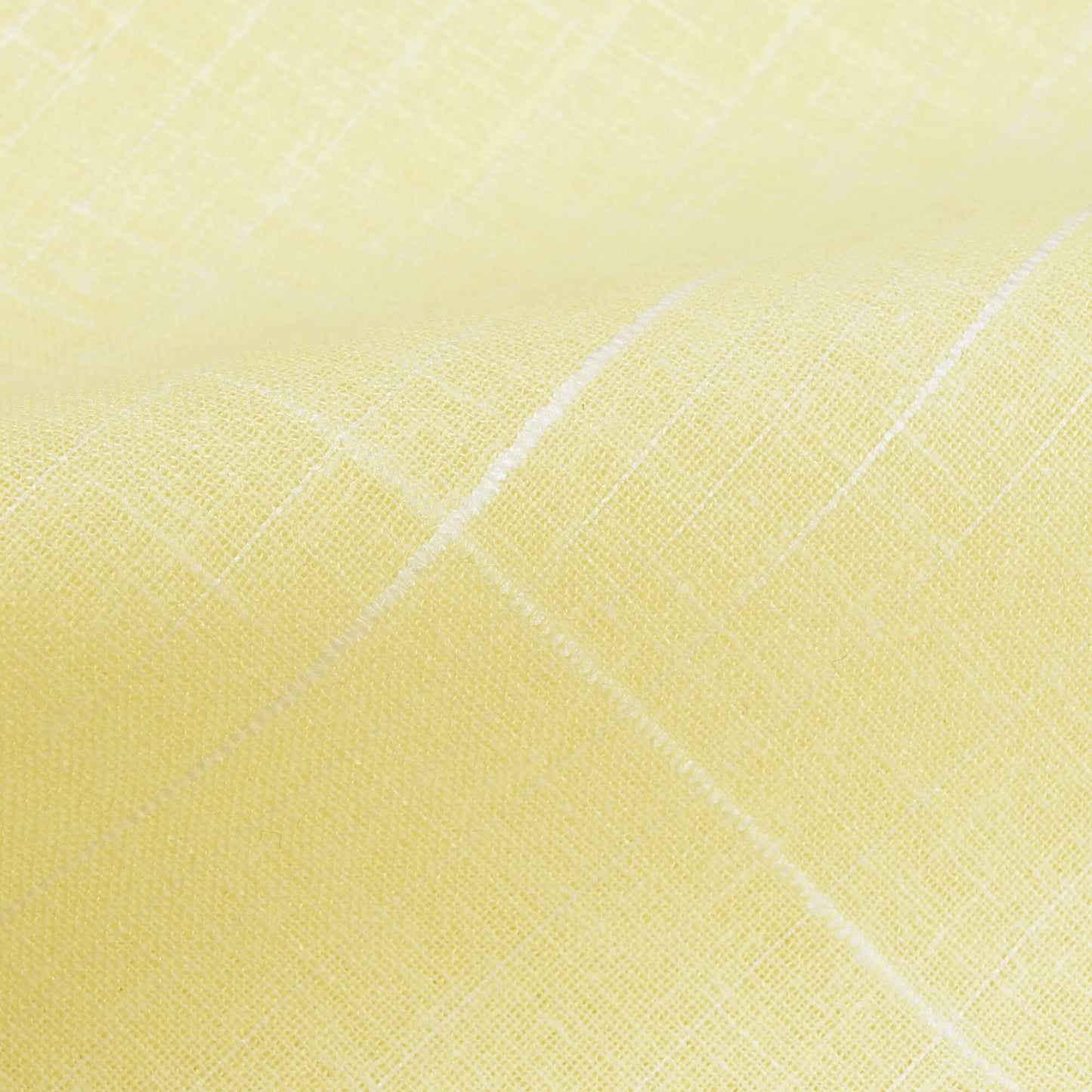 Mellow Yellow Plain Two Way Slub Exclusive Shirting Fabric (Width 58 Inches)