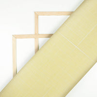 Mellow Yellow Plain Two Way Slub Exclusive Shirting Fabric (Width 58 Inches)