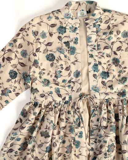 Vintage Floral Frill Jacket For Women