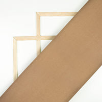 Tussock Brown Plain Luxury Suiting Fabric (Width 58 Inches)
