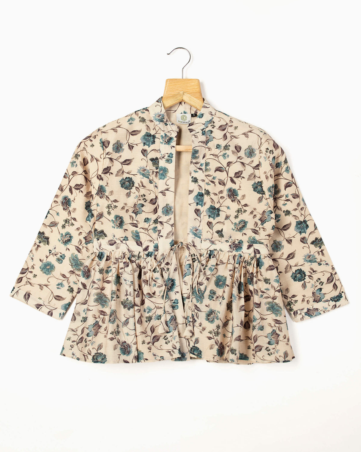 Vintage Floral Frill Jacket For Women
