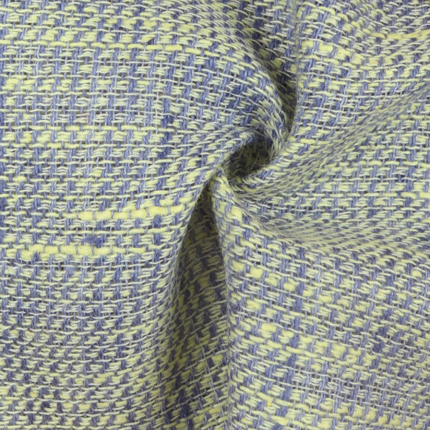 Regal Blue And Yellow Plain Woven Dual Tone Matty Exclusive Shirting Fabric (Width 58 Inches)
