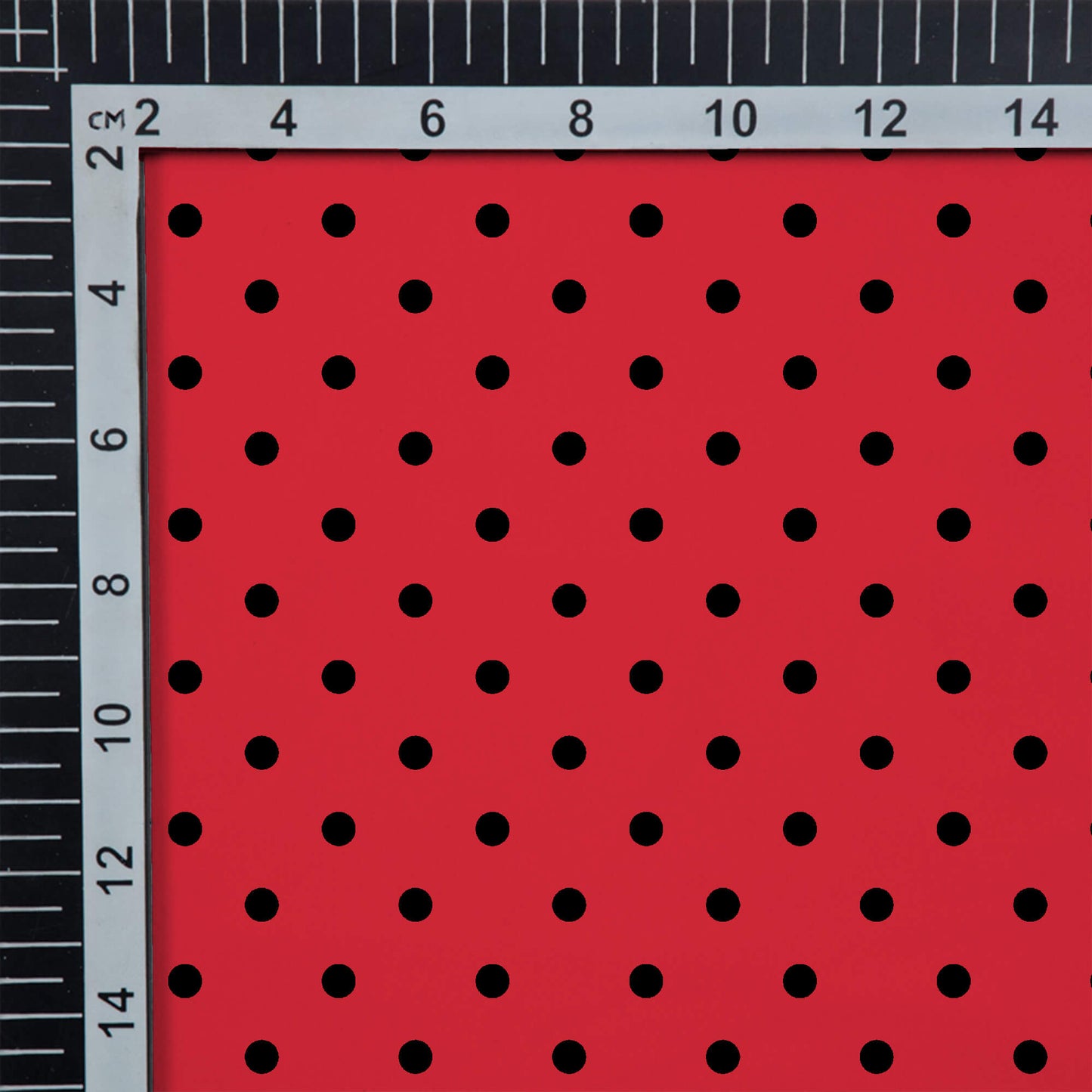 Sravani's Choice Black And Red Polka Dots Pattern Digital Print Chiffon Saree