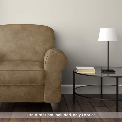 Cadar Brown Self Textured Exclusive Sofa Fabric (Width 54 Inches)