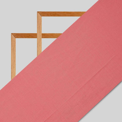 Salmon Peach Plain Modal Satin Fabric