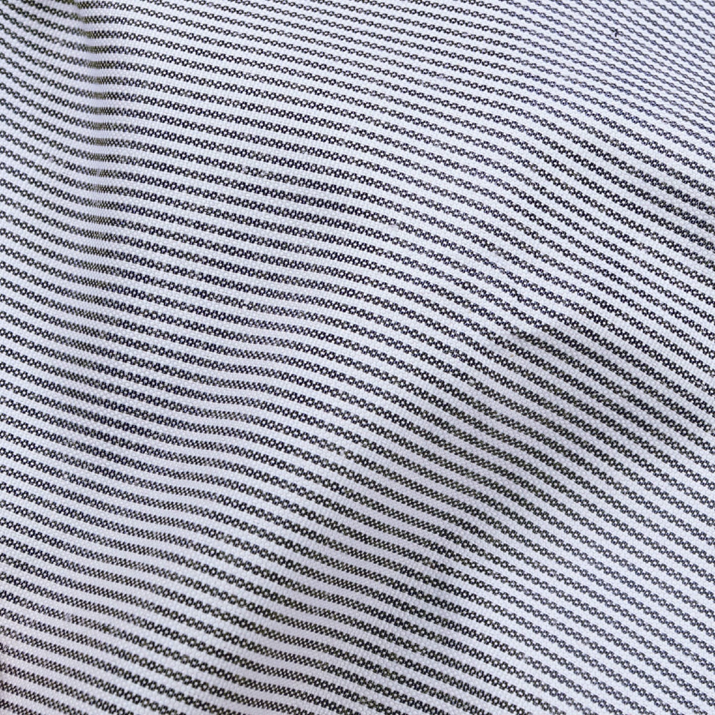 Black And White Stripes Pattern Yarn Dyed Exclusive Shirting Fabric (Width 58 Inches)
