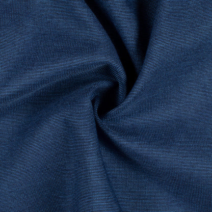 Denim Blue Plain Poly Poplin Premium Shirting Fabric (Width 58 Inches)