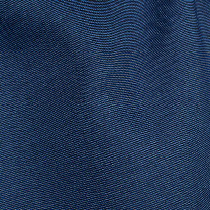 Denim Blue Plain Poly Poplin Premium Shirting Fabric (Width 58 Inches)