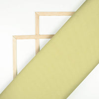 Banana Yellow Plain Poly Poplin Premium Shirting Fabric (Width 58 Inches)